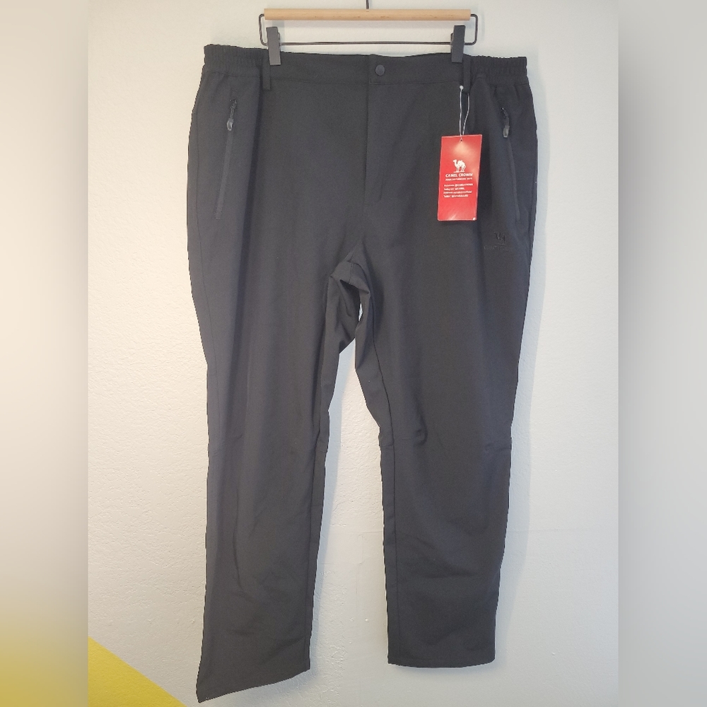 Camel Crown Men's Softshell Fleece Pants Waterproof Windproof Outdoor Snow,Sz 3X